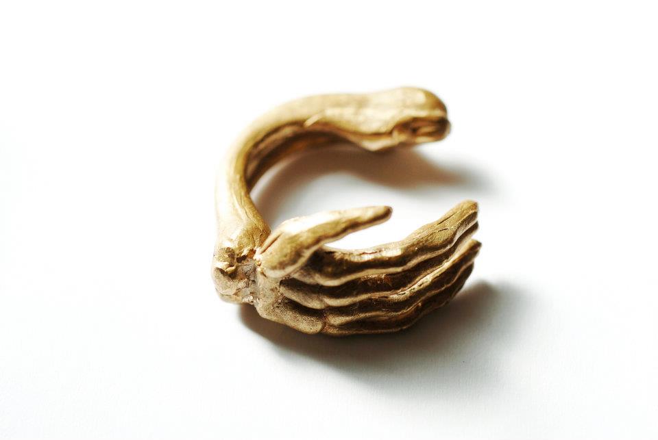 1 Cast Bronze Skeleton Arm Ring